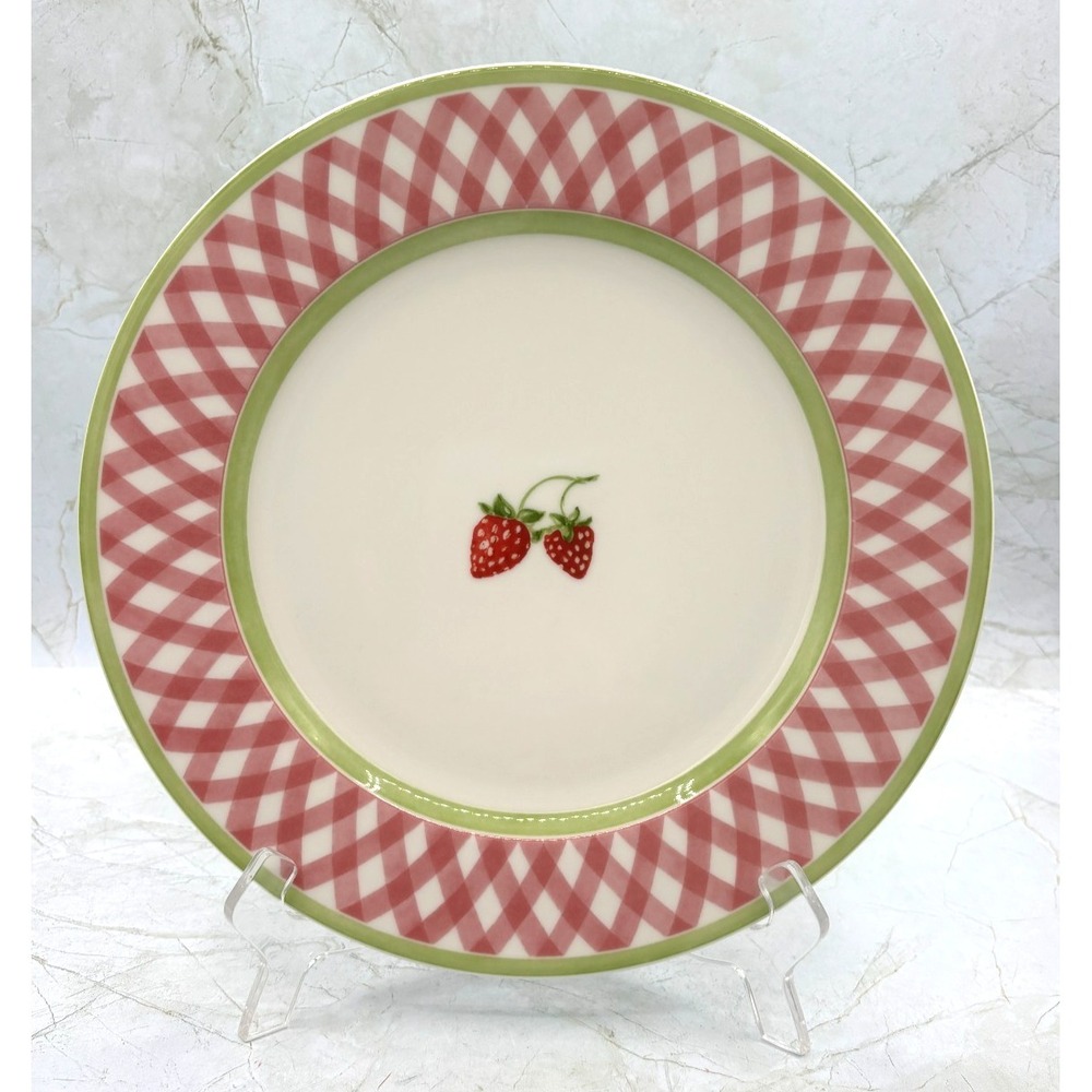 Villeroy & Boch Strawberries 'N Cream Replacement Dinner Plate 10.5" Y2K EUC HTF